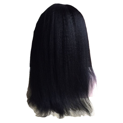 100% de cabelo humano BSM Descontos 360 Cuticle de renda completa alinhada Peruca reta italiana Yaki