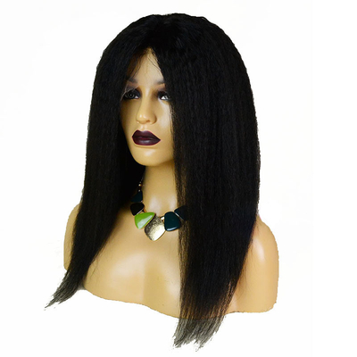 100% virgem humana não processada, cabelo remy, alta densidade, peruca com a mão toda amarrada para mulheres brancas.