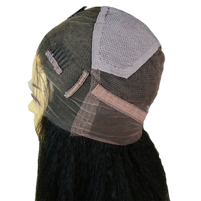 100% virgem humana não processada, cabelo remy, alta densidade, peruca com a mão toda amarrada para mulheres brancas.