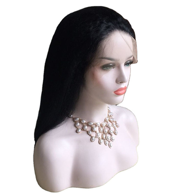 100% virgem humana não processada, cabelo remy, alta densidade, peruca com a mão toda amarrada para mulheres brancas.
