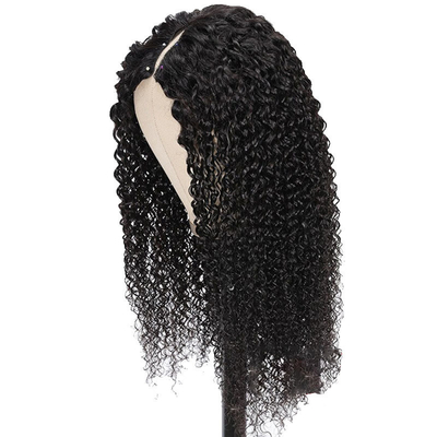 8-32 polegadas V Parte Peruca Cabelo Humano Cabelo Birmanês Crudo para a Linha de Cabelo Natural e Olhar Curly Kinky