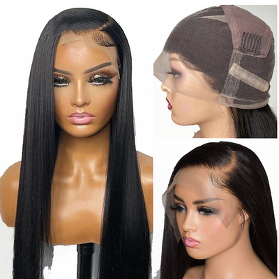 Todas as COLORES Adequado Morrer 250% Densidade HD renda Perucas de cabelo humano para mulheres negras