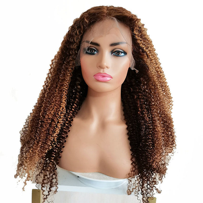 Remy Hair Brasil Virgem Cabelo Humano Peruca Frontais P4/27 para Mulheres Negras