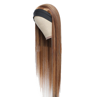 100% de cabelo humano superior cabelo brasileiro destaque de cabeça faixa sem cola peruca P4/27 para mulheres negras