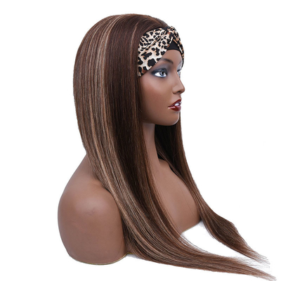 100% de cabelo humano superior cabelo brasileiro destaque de cabeça faixa sem cola peruca P4/27 para mulheres negras