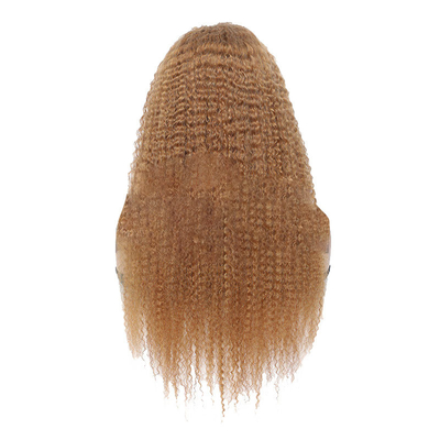 Cabelo Humano Real Jerry Curly Meia Peruca com Banda de Cabeça para raparigas Afro Pelo 10-30 polegadas
