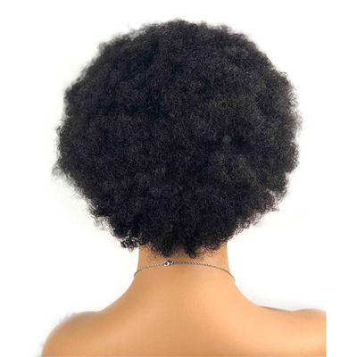 Cabeça humana indiana crua cutícula alinhada corte de fada Afro Perucas encaracoladas GS suprimentos 250g-450g