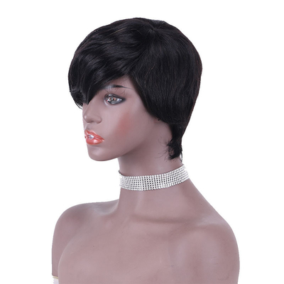 Perucas de cabelo humano 100% para mulheres negras Perucas curtas cortadas de fadas Preços acessíveis Venda
