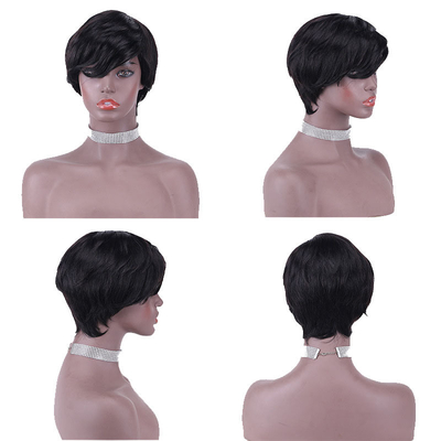 Perucas de cabelo humano 100% para mulheres negras Perucas curtas cortadas de fadas Preços acessíveis Venda