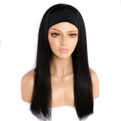 Densidade 250% Mulher peruana Banda de cabeça longa Peruca de cabelo humano 2022 Peruca de cabelo real para mulher