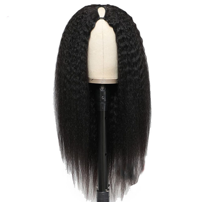 Cabelo humano comprido V parte Peruca 30 polegadas Perversa Cabelo liso bruto Brasileiro Remy Perruque