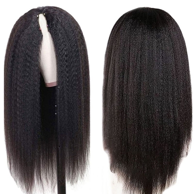Cabelo humano comprido V parte Peruca 30 polegadas Perversa Cabelo liso bruto Brasileiro Remy Perruque