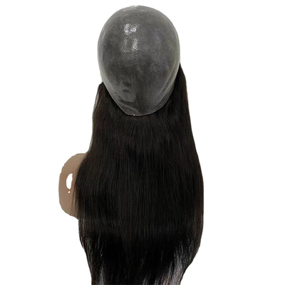 Cabelo Brasileiro Full Cuticle PU Full Skin Natural Real Cabelo Humano Perucas para Mulheres