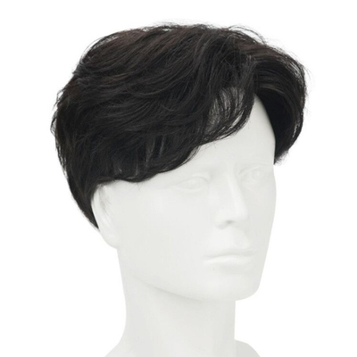 100% cabelo humano cabeça cheia vietnam preto corte muito curto cabelo indiano perucas para homens asiáticos