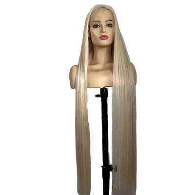 Cabelo Europeu 40 polegadas pré-plucked cutícula alinhada renda frontal cabelo humano perucas