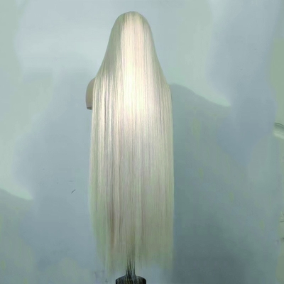 Cabelo Europeu 40 polegadas pré-plucked cutícula alinhada renda frontal cabelo humano perucas