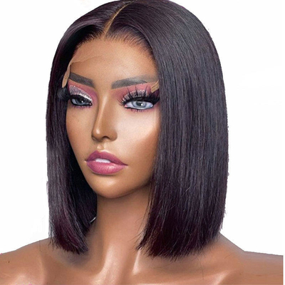 14 polegadas Full HD renda frontal cabelo humano sem cola perucas 360 Full renda frontal peruca cabelo humano