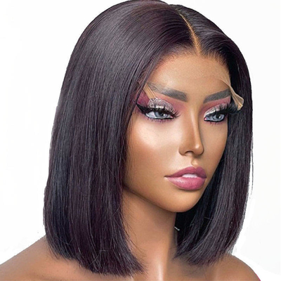 14 polegadas Full HD renda frontal cabelo humano sem cola perucas 360 Full renda frontal peruca cabelo humano