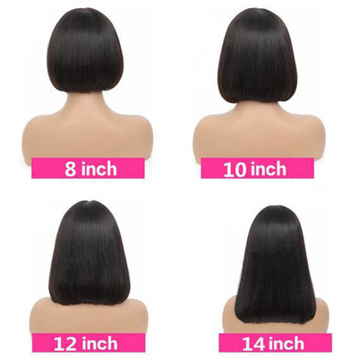 14 polegadas Full HD renda frontal cabelo humano sem cola perucas 360 Full renda frontal peruca cabelo humano