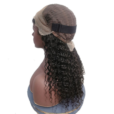100% cabelo humano Full HD renda bob perucas onda de água para cabelo brasileiro em marrom escuro