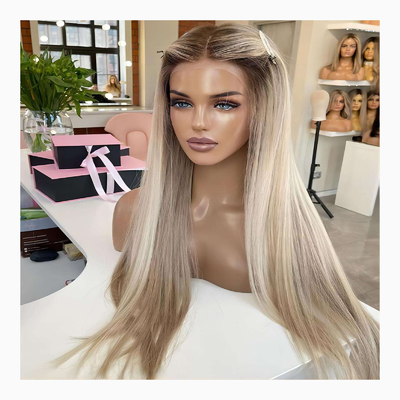 Melhore o teu visual com renda Top cabelo humano europeu mulheres judaicas peruca perucas kosher