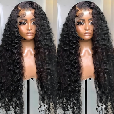 Full HD renda frontal cabelo humano frontal perucas pré-plucked com material base de renda suíça