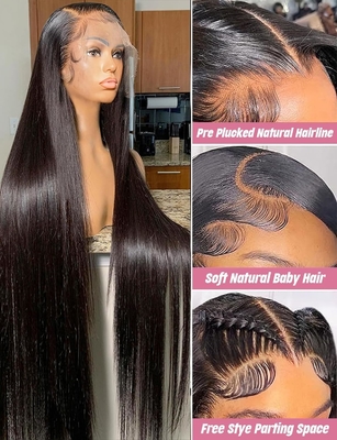 Tamanho Médio Casaco Frente Original Brasileiro Natural Peruca de Cabelo Humano Para Mulheres Negras