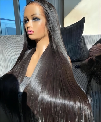 Tamanho Médio Casaco Frente Original Brasileiro Natural Peruca de Cabelo Humano Para Mulheres Negras