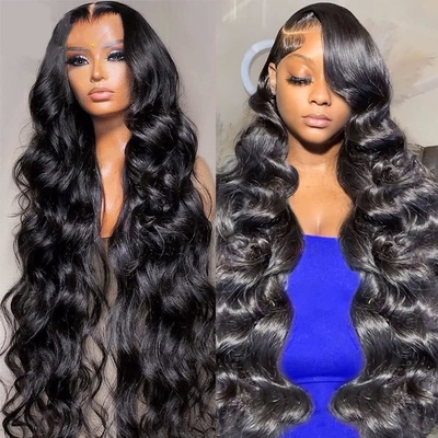 Tamanho Médio Casaco Frente Original Brasileiro Natural Peruca de Cabelo Humano Para Mulheres Negras