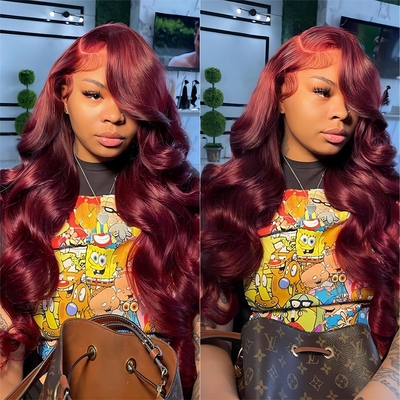 Cabelo Virgem Peruca frontal com aberturas de renda suíça e cabelo indiano bruto