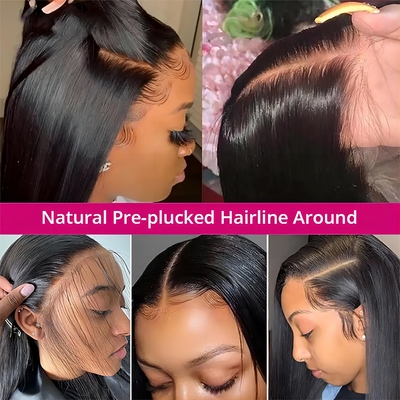 12-34 polegadas de comprimento renda frontal cabelo humano perucas brasileiras com amostra gratuita