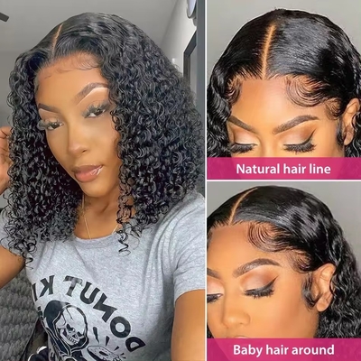 Super duplo desenhado cabelo humano bruto Hd Peruca de renda com cor de cabelo personalizável