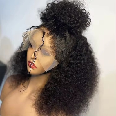 Super duplo desenhado cabelo humano bruto Hd Peruca de renda com cor de cabelo personalizável