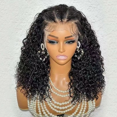 Perucas virgens 100% de cabelo humano misturado Perucas frontais de renda de cabelo remy