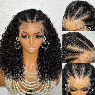 Perucas virgens 100% de cabelo humano misturado Perucas frontais de renda de cabelo remy