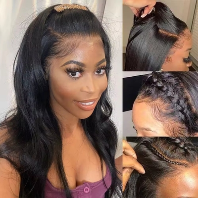 250g-450g Original Brazilano Bone Straight 360 Perucas de Cabelo Humano Para Mulheres Negras